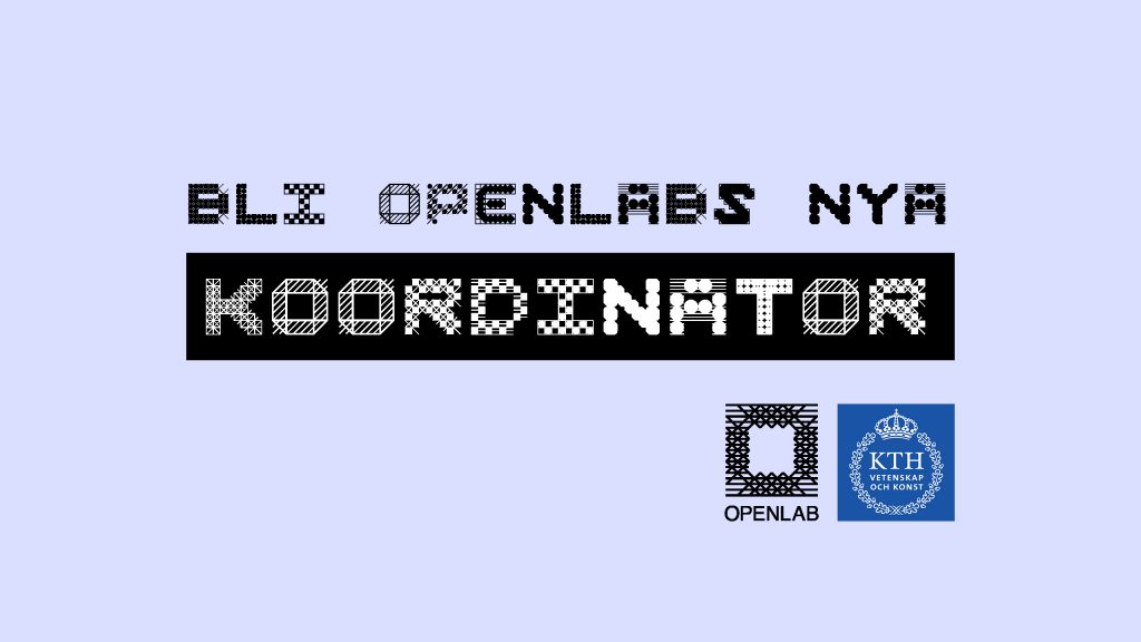 Bli Openlabs nya koordinator, jobbansökan