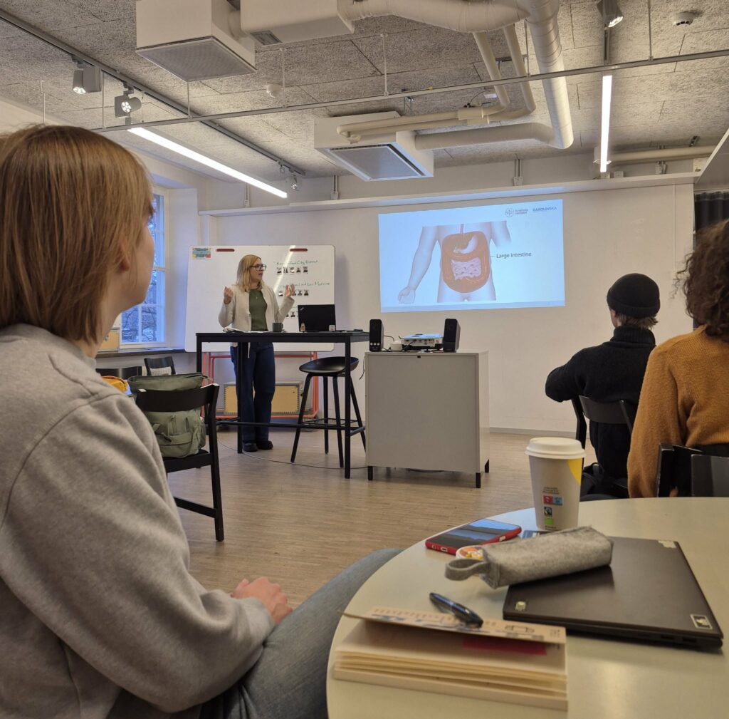 Presentation av utmaning om patenters delaktighet i samband med tarmoperation